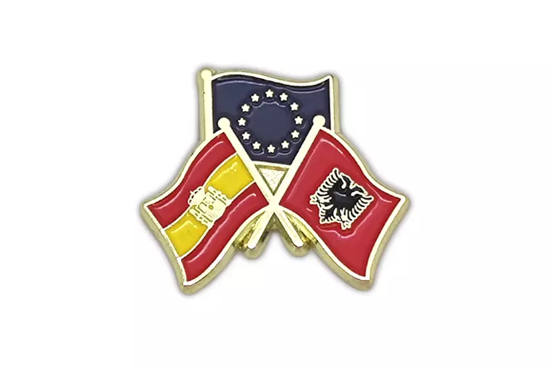 Spilla smalto morbido Bandiere Europee Spagna Albania
