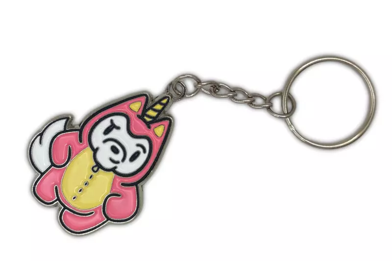 Custom Illustrator Fox keychain