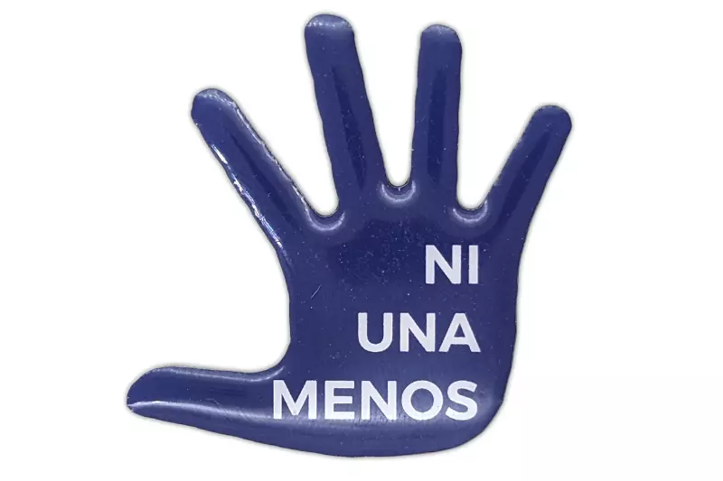 Épingle personnalisée contre la violence masculine Ni Una Menos