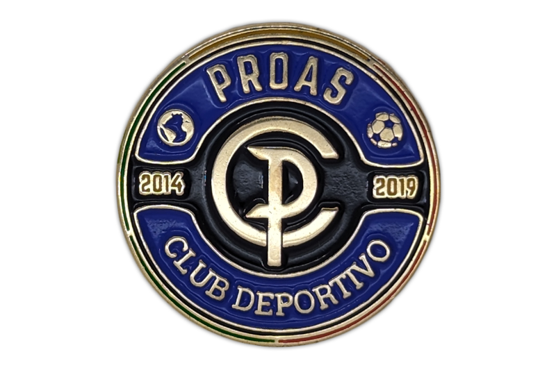 Spilla personalizzata in smalto morbido PROAS club di calcio